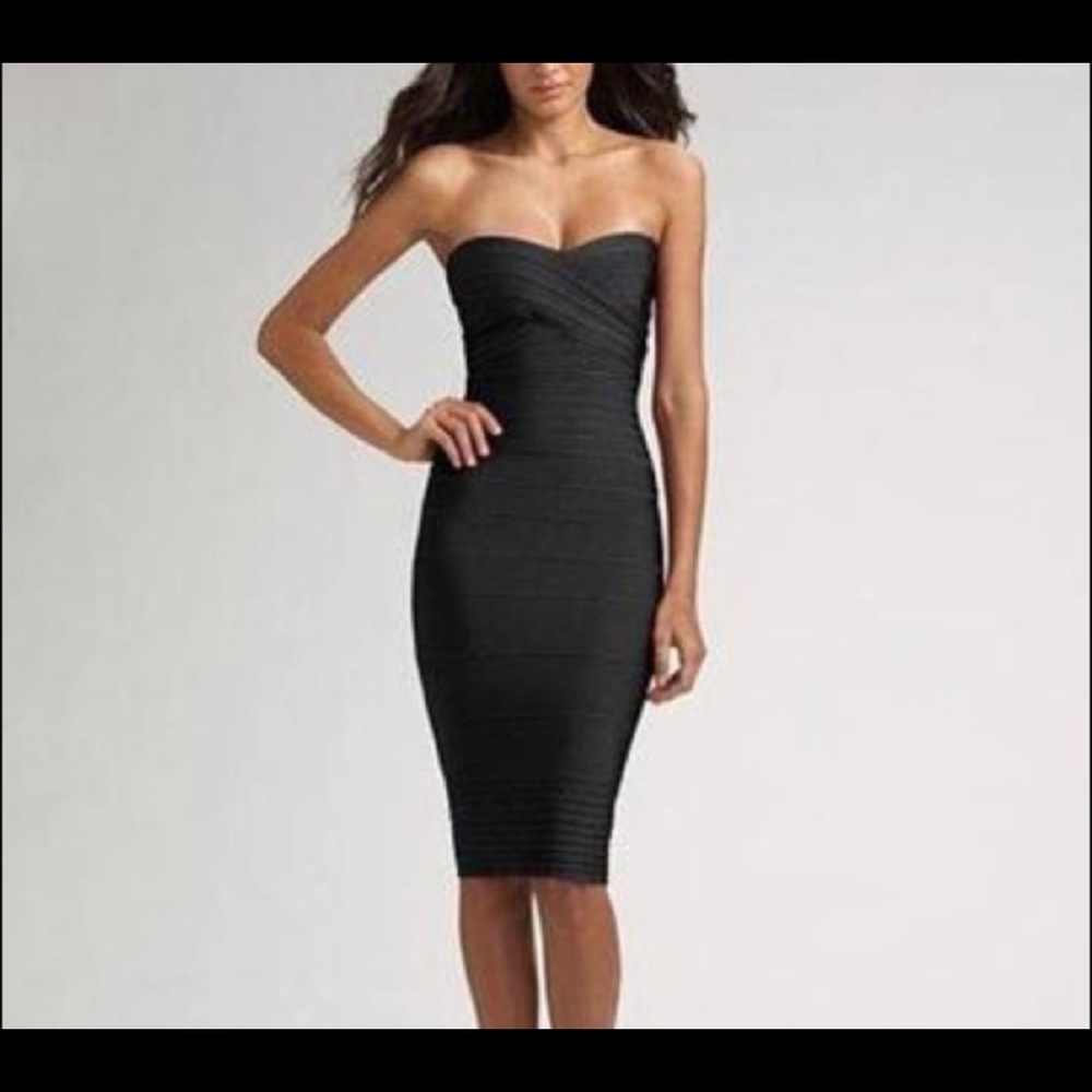 Beautiful black Herve Leger bandage dress
